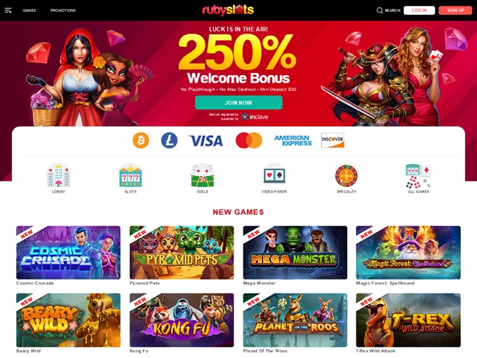 Ruby Slots Casino screenshot 1