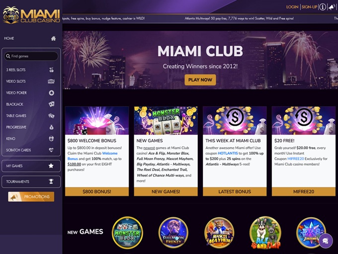 Miami Club Casino lobby