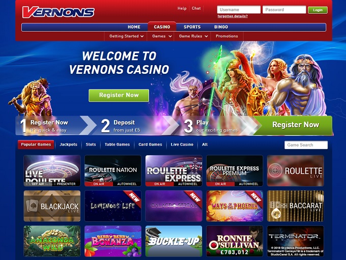 Vernons Casino screenshot 1