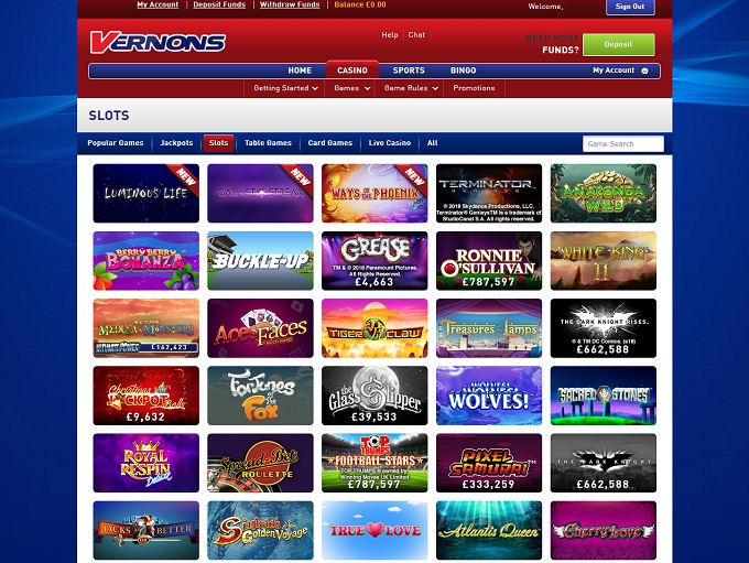Vernons Casino screenshot 2