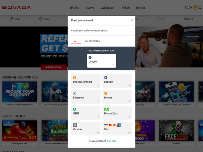 Bovada Casino screenshot 3