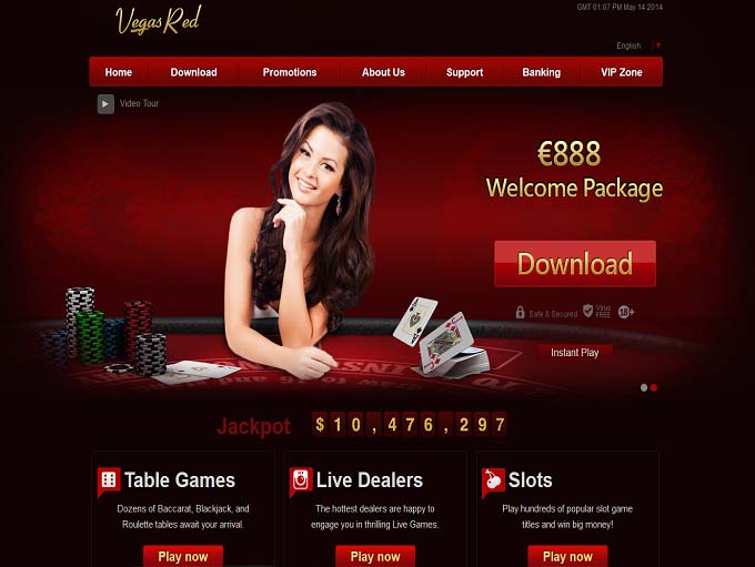 Vegas Red Casino screenshot 1