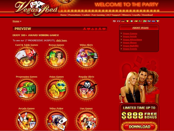 Vegas Red Casino screenshot 2