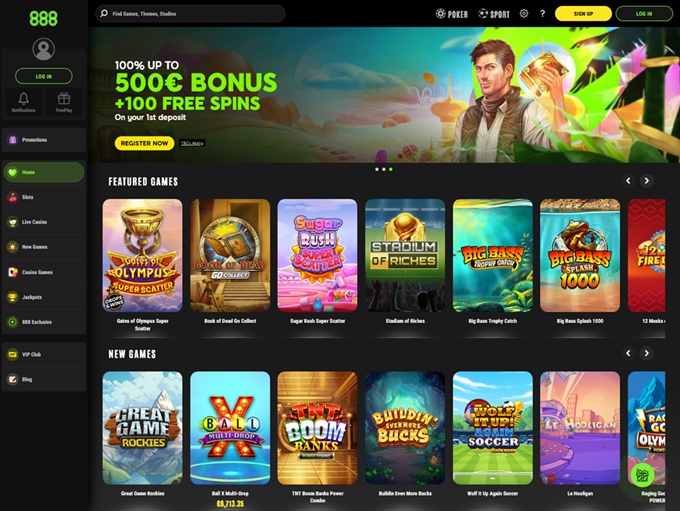 888 Casino lobby