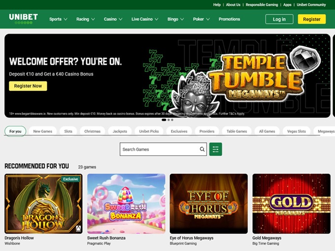 Unibet Casino screenshot 1