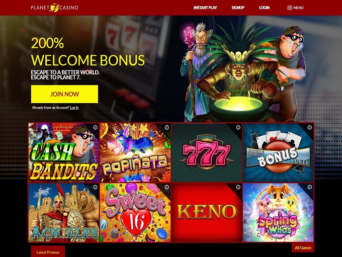 Planet 7 Casino lobby