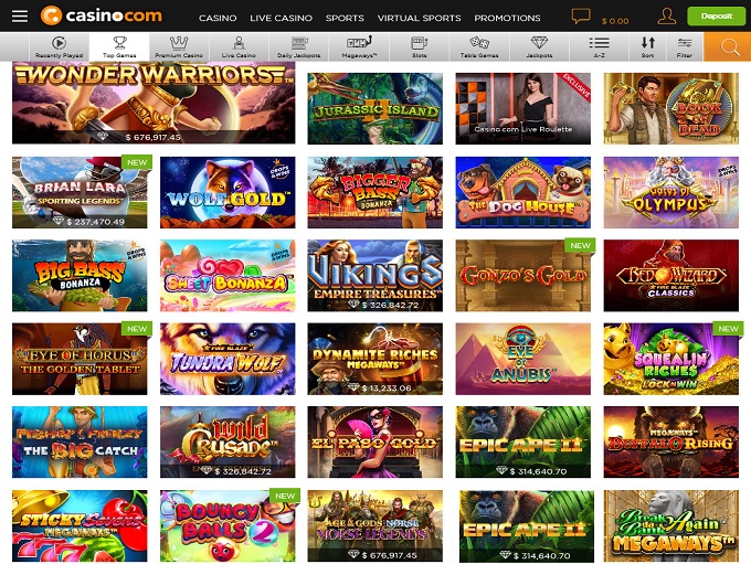 Casino.com screenshot 2