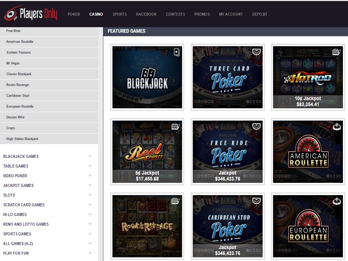 Players Only Casino screenshot 2