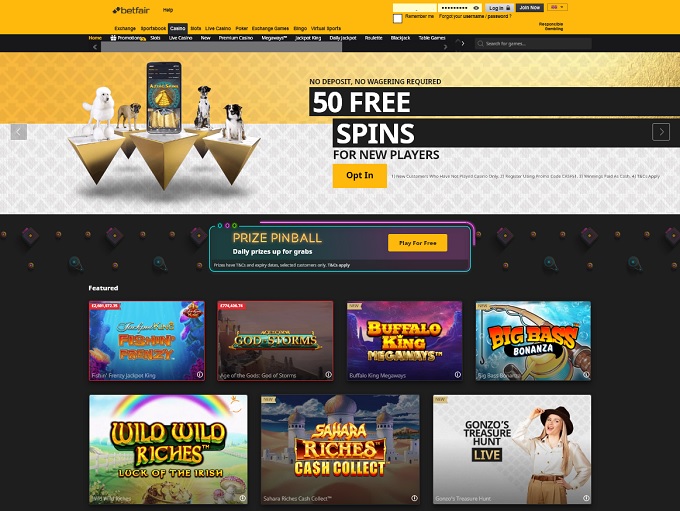 Betfair Casino screenshot 1