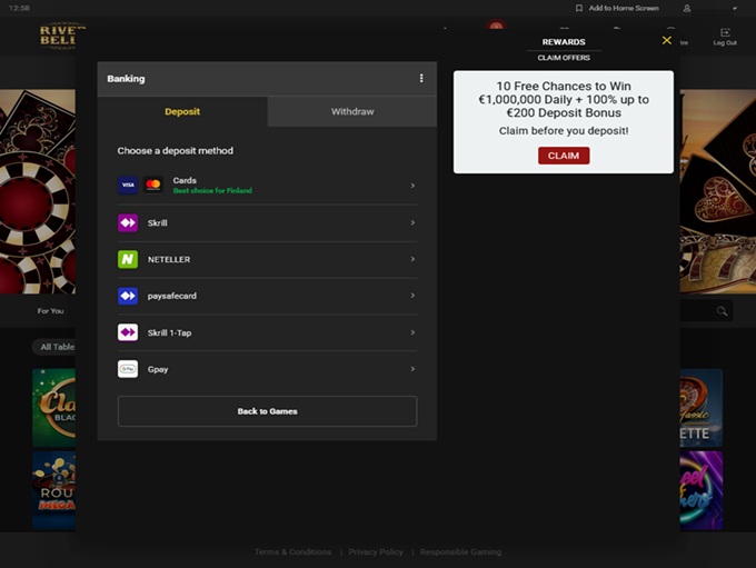 River Belle Casino screenshot 3