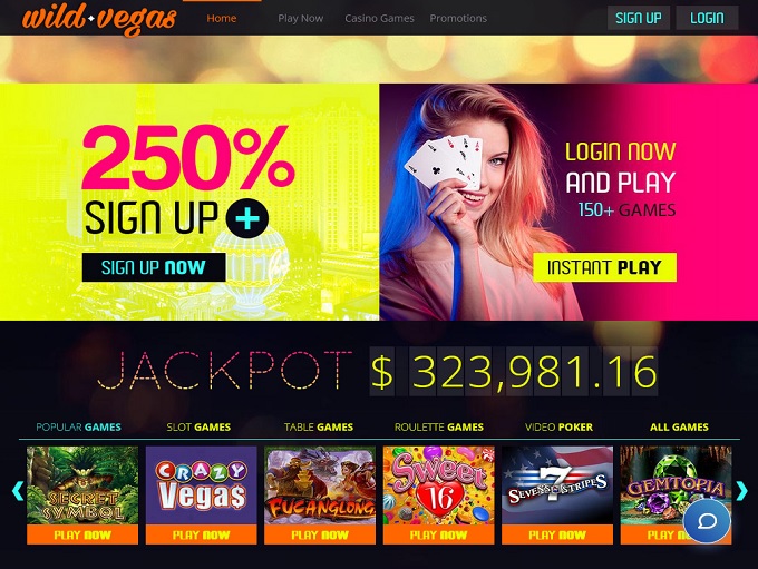 Wild Vegas Casino lobby