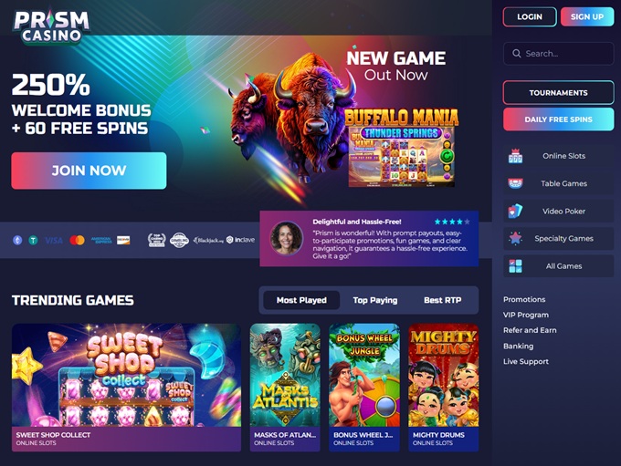 Prism Casino screenshot 1