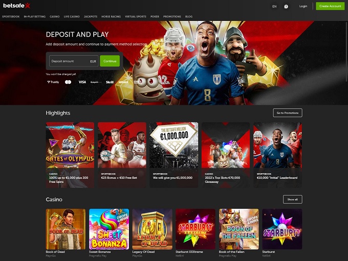 Betsafe Casino screenshot 1