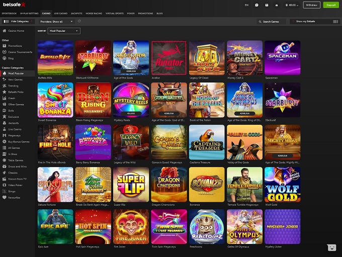 Betsafe Casino screenshot 2