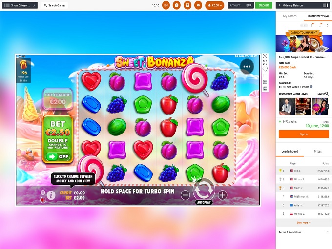 Betsson Casino screenshot 4