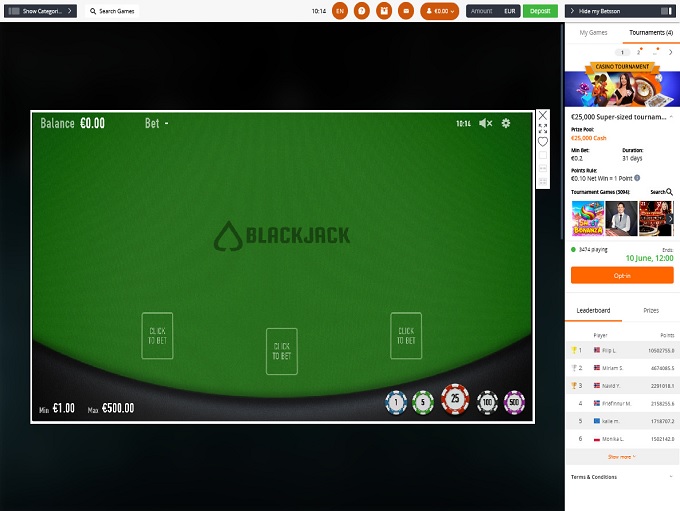 Betsson Casino screenshot 6