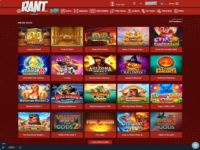 Rant Casino screenshot 2