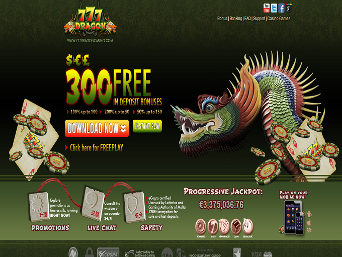 InternetCasinos 777 Dragon Casino